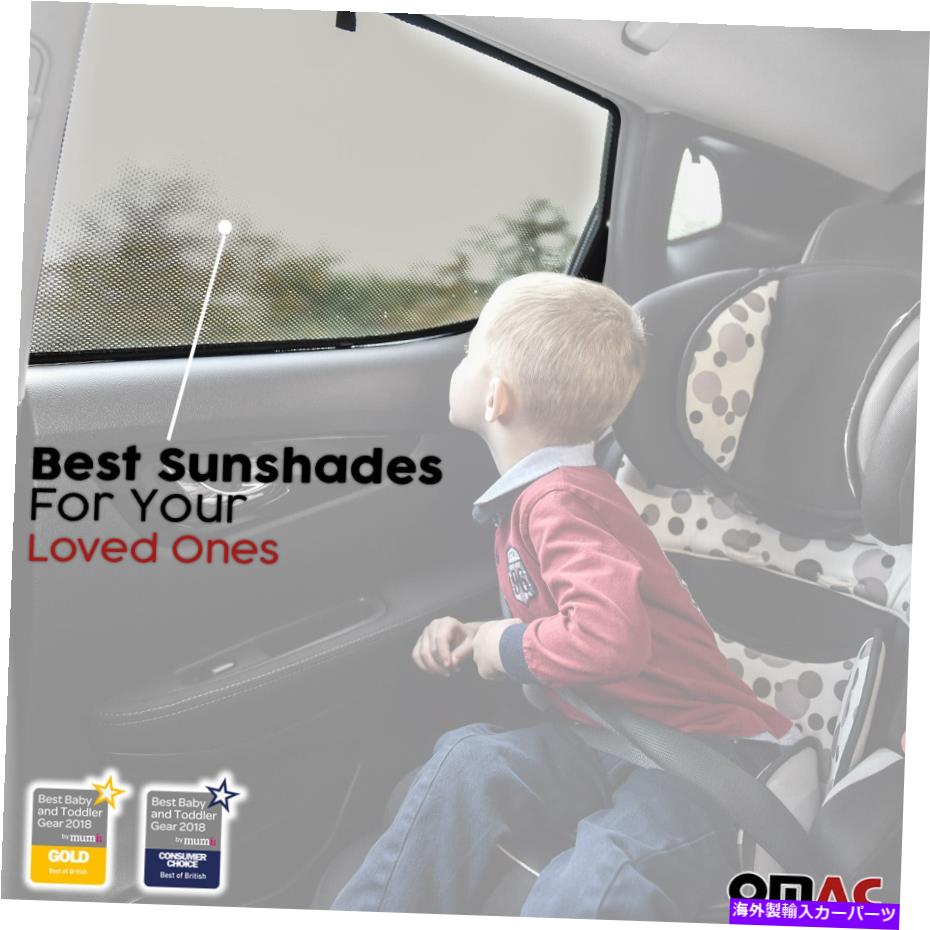 サンシェード フィアット500x 2016-2022バイザーリアサイドウィンドウカバー2 PCの自動車サンシェード Auto Car Sunshade For Fiat 500X 2016-2022 Visor Rear Side Window Cover 2 Pcs