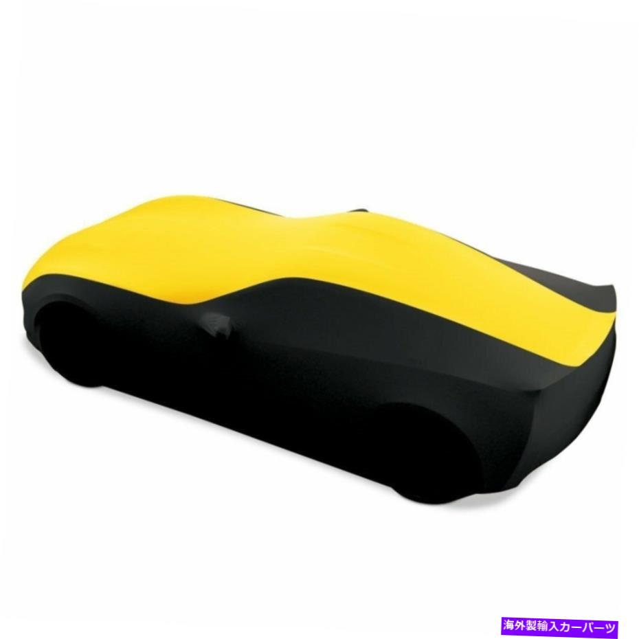 С C7٥åȥȥ饬ɥȥåƥ⥫Сݡĥ꡼ - /blk C7 Corvette Ultraguard Stretch Satin Indoor Car Cover : Sport Series- Yellow/Blk