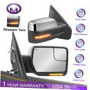 USミラー 2004-2014 Ford F150の2PCS加熱車側ビューミラー&ストリーマー信号 2PCS Power Heated Car Side Vie...