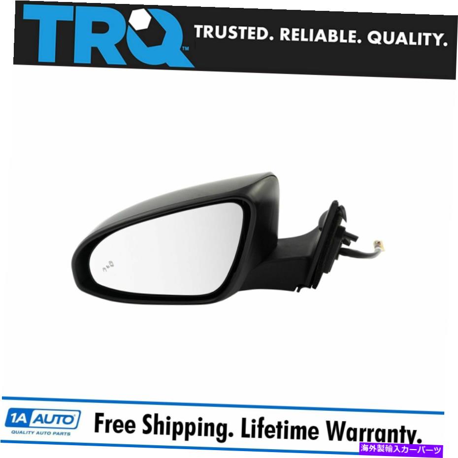 USミラー TRQミラーパワー加熱された死角検出滑らかな黒い黒い左lHカムリの新しい TRQ Mirror Power Heated Blind Spot Detection Smooth Black Left LH for Camry New