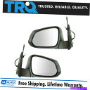 USミラー TACOMAピックアップ用のTRQミラーパワーヒートブラックテクスチャキャップLH RHキットペア TRQ Mirror Power Heated ...