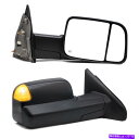 USミラー 02-08 RAM 1500 03-09 2500 3500電源加熱信号光のけん引側ミラー Towing Side Mirrors for 02-08 Ram 1500 03-09 2500 3500 Power Heated Signal Light