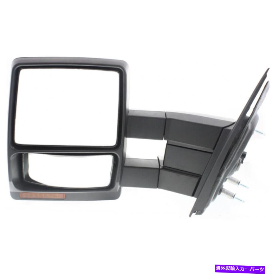 USミラー Ford F-150 2007-2014 Towing Mirror Driver Side |パワー|テクスチャブラック For Ford F-150 2007-2014 Towing Mirror Driver Side | Power | Textured Black
