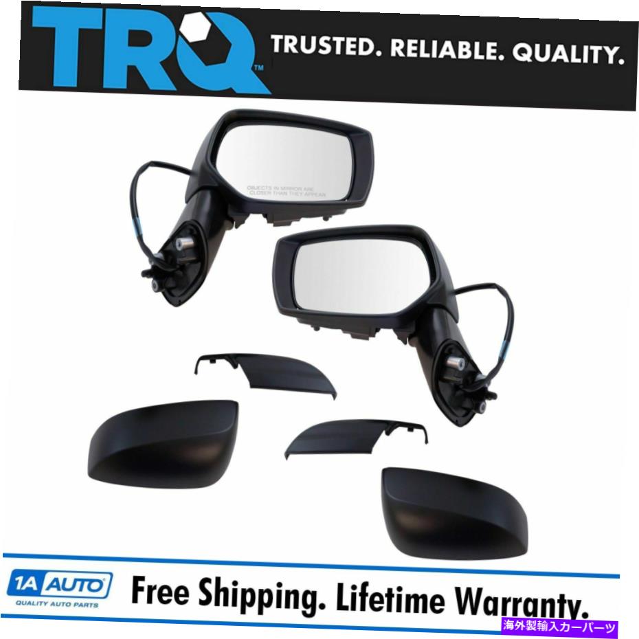 USミラー TRQミラーパワースムースブラックペアセット2の15スバルWRX new TRQ Mirror Power Smooth Black Pair Set of 2 for 15 Subaru WRX New