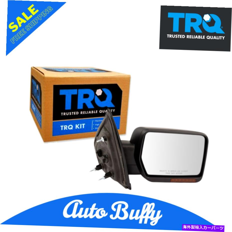 USミラー TRQミラーパワー折りたたましい折りたたみ信号メモリPuddle滑らかなブラックRHのF150 TRQ Mirror Power Folding Heated Signal Memory Puddle Smooth Black RH for F150