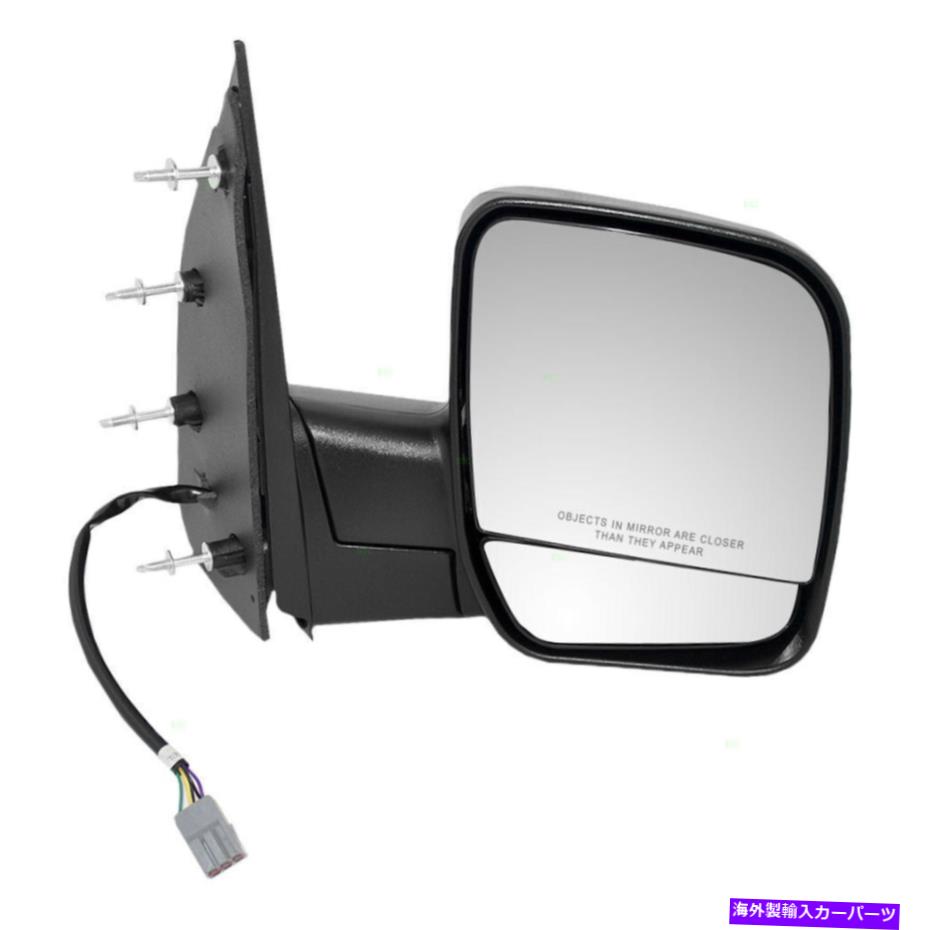 USミラー 乗客のパワーサイドミラー02-07フォードEシリーズバン用デュアルガラス製粉ランプ Passengers Power Side Mirror Dual Glass Puddle Lamp for 02-07 Ford E-Series Van