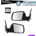 USミラー ミラーパワー加熱テクスチャキャップ左lh&右RHペアセットトヨタツンドラ Mirrors Power Heated Textured Cap Lef...