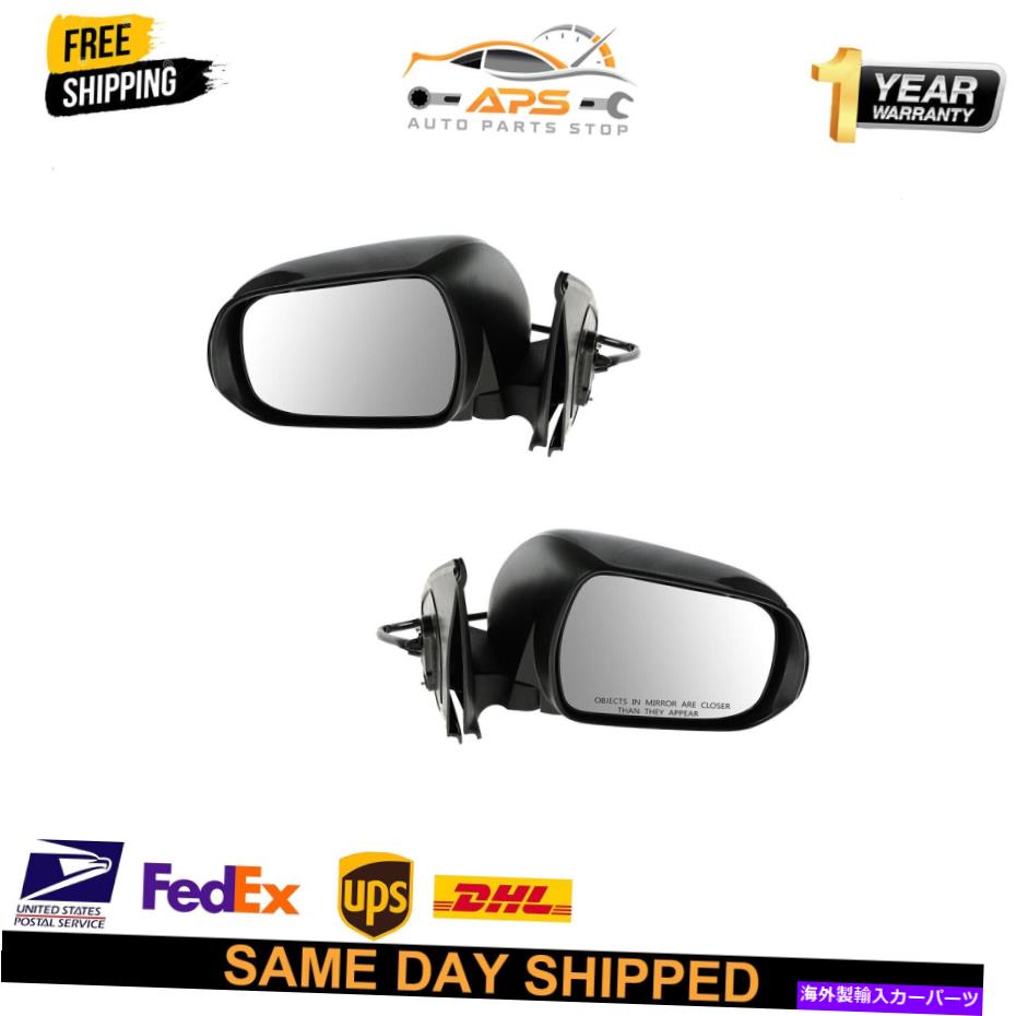 USミラー ミラーパワーターンシグナルブラックペア2012-2015トヨタタコマ Mirror Power Turn Signal Black Pair Set For 2012-2015 Toyota Tacoma