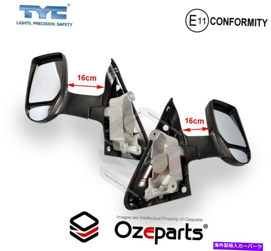 USミラー セットペアLH+RHマニュアルドアミラーロングアームフォードトランジットVH VJ VM 00?13 CAB UTE Set Pair LH+RH Manual Door Mirror Long Arm Ford Transit VH VJ VM 00~13 Cab Ute