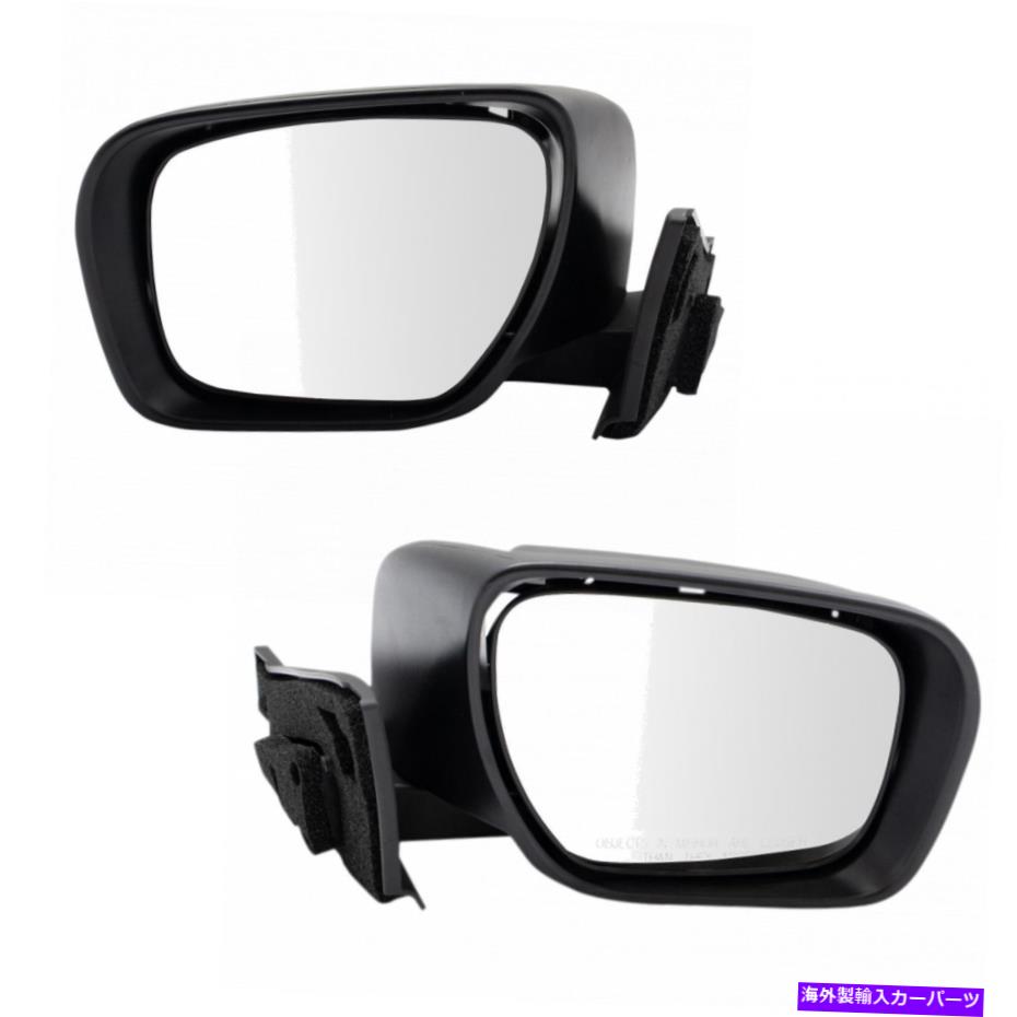 USミラー TRQエクステリアミラーセットLH＆RHサイドパワー信号加熱直接適合マツダ5 TRQ Exterior Mirror Set LH & RH Sides Power Signal Heated Direct Fit for Mazda 5