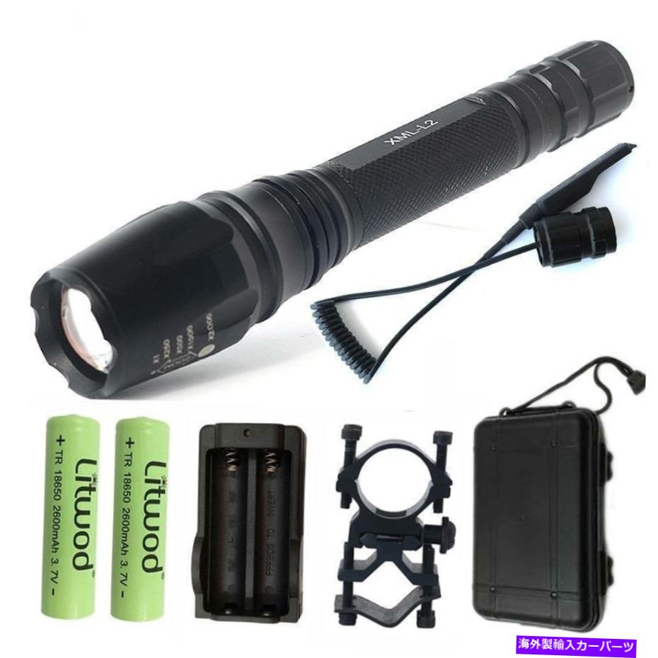 supports shock トーチライト戦術20WバッテリーLEDズーム可能な自転車ハンティングフラッシュランプ Torch Light Tactical 20W Battery LED Zoomable Bicycle Hunting Flash Lamp