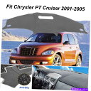 Dashboard Cover クライスラーのための非滑りダッシュマットカバーダッシュボードカーペット2001-2005グレー Non-Slip Dash Ma...