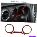 Dashboard Cover ジープラングラーJL JT 2018+レッドカーボンファイバーのダッシュボードカバートリム装飾フレーム Dashboard Co...