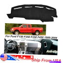 Dashboard Cover フォードトラック用の滑り止めダッシュマットF250 F350 F450 1999-2004ブラックダッシュボードカーペット No...