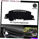 Dashboard Cover g^nC_[̔񊊂_bV{[hJ[ybgubN_bV}bgJo[2008-2013 Non-Slip Dashboard Carpet Black Dash Mat Cover For Toyota Highlander 2008-2013