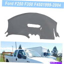 Dashboard Cover グレーダッシュボードカバーダッシュボードパッドカーペットフォードF250 F350 1999-2004ダストプルーフ Gray ...