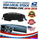 Dashboard Cover 車のダッシュマットダッシュボードマットカバーカーペットパッドホンダシビック2016-2021米国 Car Dashmat Dash Dashboard Mat Cover Carpet Pad For Honda Civic 2016-2021 US(2)
