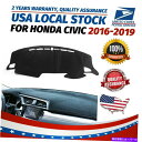 Dashboard Cover ホンダシビック2016-2021カーダッシュマットダッシュボードカバーダッシュマットパッドカーペット米国 For Honda C...
