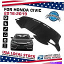 Dashboard Cover ホンダシビック2016-2018カーダッシュマットダッシュボードカバーダッシュマットパッドカーペット米国 For Honda C...