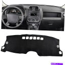 Dashboard Cover ジープパトリオット2011-17ノンスリップダッシュマットカバーダッシュボードカーペットブラックパッドLHD For JEEP ...