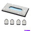 Dashboard Cover Хۥ磻ȥ饭ƥåܥåС + 4xåܡɥåޥեåå Car Sun Visor White Bling Tissue Box Cover + 4x Dashboard Glitter Mask Hook Clip