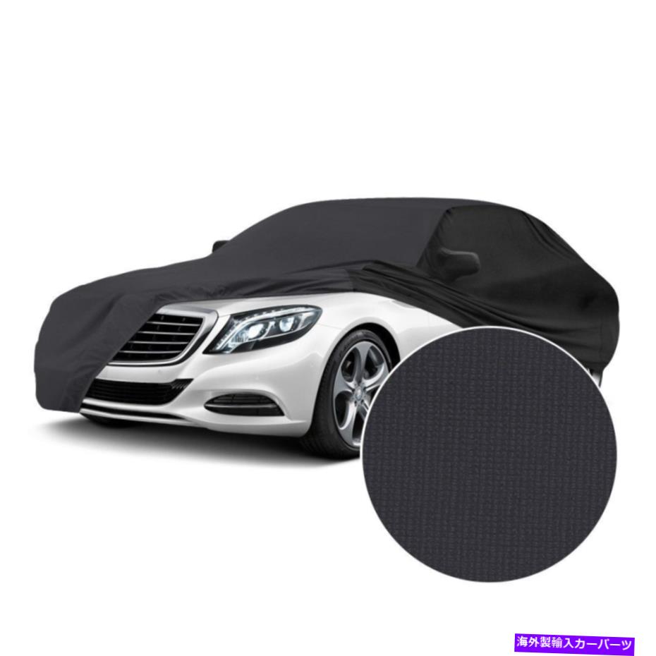 С ڥȥ89ƥ󥹥ȥå졼५СW֥å For Geo Spectrum 89 Satin Stretch Indoor Dark Gray Custom Car Cover w Black