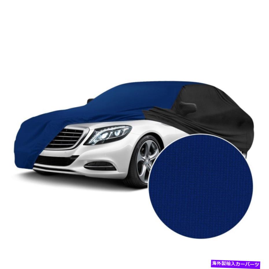 カーカバー ホンダシビック06-11サテンストレッチ屋内インパクトブルーカスタムカーカバーWブラック For Honda Civic 06-11 Satin Stretch Indoor Impact Blue Custom Car Cover w Black