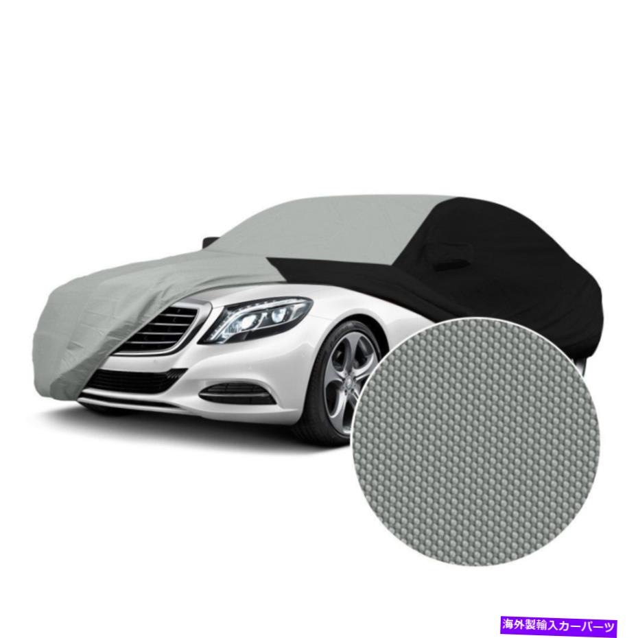 カーカバー ポンティアックソルスティス09カバーストームプルーフグレーカスタムカーカバーWブラックサイド For Pontiac Solstice 09 Coverking Stormproof Gray Custom Car Cover w Black Sides