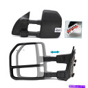 USミラー 2002年から2007年のけん引鏡 Towing Mirrors For 2002-2007 Ford F250 Super Duty Power Heated LED Turn Signal