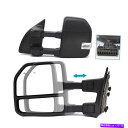 USミラー 08-16 Ford F250 F350 F450 F550 SD POWER加熱ターン信号のけん引ミラー Towing Mirrors For 08-16 Ford F250 F350 F450 F550 SD Power Heated Turn Signal