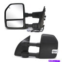 USミラー 99-07フォードF250 F350 F450スーパーデューティパワー加熱ターンシグナルのけん引ミラー Towing Mirrors For 99-07 Ford F250 F350 F450 Super Duty Power Heated Turn Signal