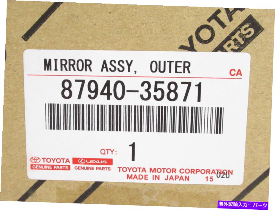 USߥ顼 ʪOEMȥ西87940-35871ɥ饤Сɥߥ顼֥2007-2009 FJ롼 Genuine OEM Toyota 87940-35871 Driver Side Mirror Assembly 2007-2009 FJ Cruiser