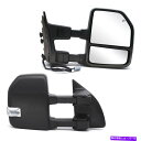 USミラー 1999年から2007年のけん引鏡 Towing Mirrors For 1999-2007 Ford F250-F550 Super Duty Power Heated Turn Signal