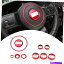 󥷥 ץ󥰥顼JK/ѥ/ѥȥꥪå11-17REDΥƥ󥰥ۥ륤ƥꥢȥ५С Steering Wheel Interior Trim Cover For Jeep Wrangler JK/Compass/Patriot 11-17Red