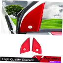 サンシェード トヨタRAV4 2013-2018 ABS RED PAINTED PAINTED PAINTER Fit For Toyota RAV4 2013-2018 ABS Red Painted A Pillar Front Triangle Cover Trim