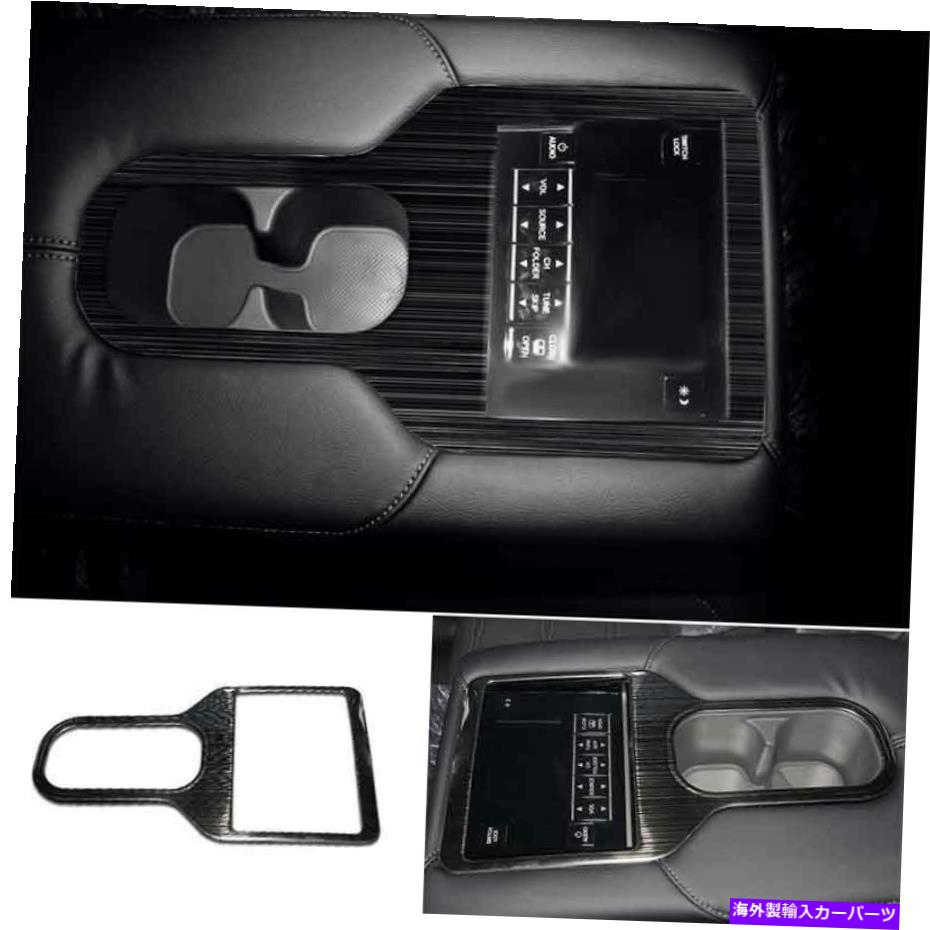 サンシェード ホンダCRV CR-V 2017-2021ブラックチタンリアウォーターカップパネルカバートリム1PCS For Honda CRV CR-V 2017-2021 Black Titanium Rear Water Cup Panel Cover Trim 1PCS(2)