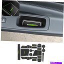 サンシェード 黒いシリカジェルドアゲートスロットマットセット/ヒュンダイエラントラ2021-2022用カップパッド Black Silica Gel Door Gate Slot Mat Set/Cup Pad For Hyundai Elantra 2021-2022