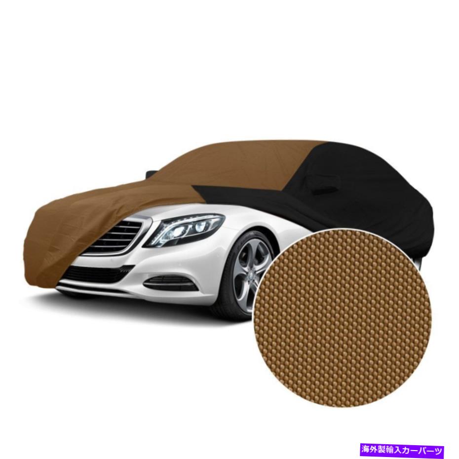 カーカバー ヒュンダイエラントラ07-10ストームプルーフタンカスタムカーカバーWブラックサイド For Hyundai Elantra 07-10 Stormproof Tan Custom Car Cover w Black Sides