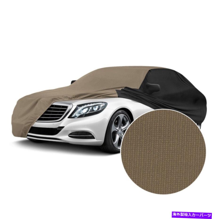 С åѡ92-02ƥ󥹥ȥå⥵ϥ饿󥫥५Сw֥å For Dodge Viper 92-02 Satin Stretch Indoor Sahara Tan Custom Car Cover w Black
