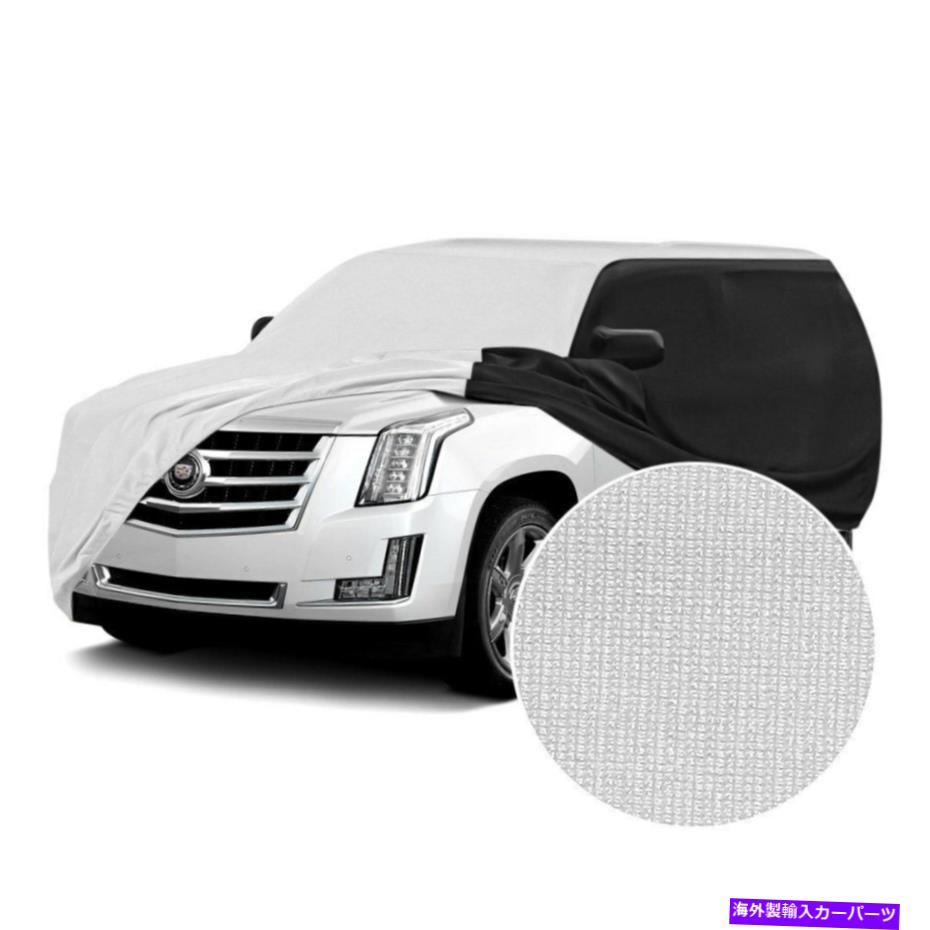 J[Jo[ Jo[TeXgb`p[zCgJX^J[Jo[WubNTCh Coverking Satin Stretch Indoor Pearl White Custom Car Cover w Black Sides