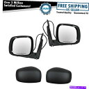 USミラー 08-10グランドキャラバンにセットされた左の黒い加熱パワーミラー左ペア Smooth Black Heated Power Side Mirror...