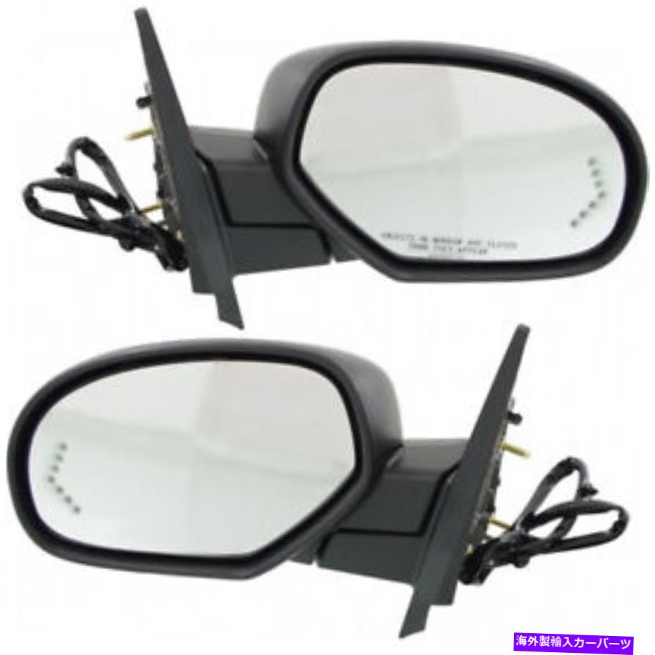 USミラー Chevy Tahoe 2007-2014ドアミラーRHおよびLHペアパワーフォールディングGM1320377 For Chevy ..