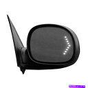 USミラー ガラスの回転信号付き加熱ガラス付きの黒い助手席側のパワードアミラー Black Passenger Side Power Door Mirror w/o Heated Glass w/Turn Signal in Glass