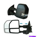 USミラー 2017-2020フォードF250スーパーデューティパワー加熱ターンシグナルのペアけん引鏡 Pair Towing Mirrors For 2017-2020 Ford F250 Super Duty Power Heated Turn Signal