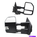 USミラー 2017 2018 2019 2020 Ford F350 SD Power Heated Turn Signal Chromeのトウミラー Tow Mirrors For 2017 2018 2019 2020 Ford F350 SD Power Heated Turn Signal Chrome