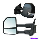 USミラー 17-20フォードF-2550/350/450/550スーパーデューティパワー加熱信号のけん引鏡 Towing Mirrors For 17-20 Ford F-250/350/450/550 Super Duty Power Heated Signal