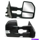 USミラー 04-14フォードF-150ピックアップパワー加熱ターンシグナル水たまりの牽引ミラー Towing Mirrors For 04-14 Ford F-150 Pickup Power Heated Turn Signal Puddle Light
