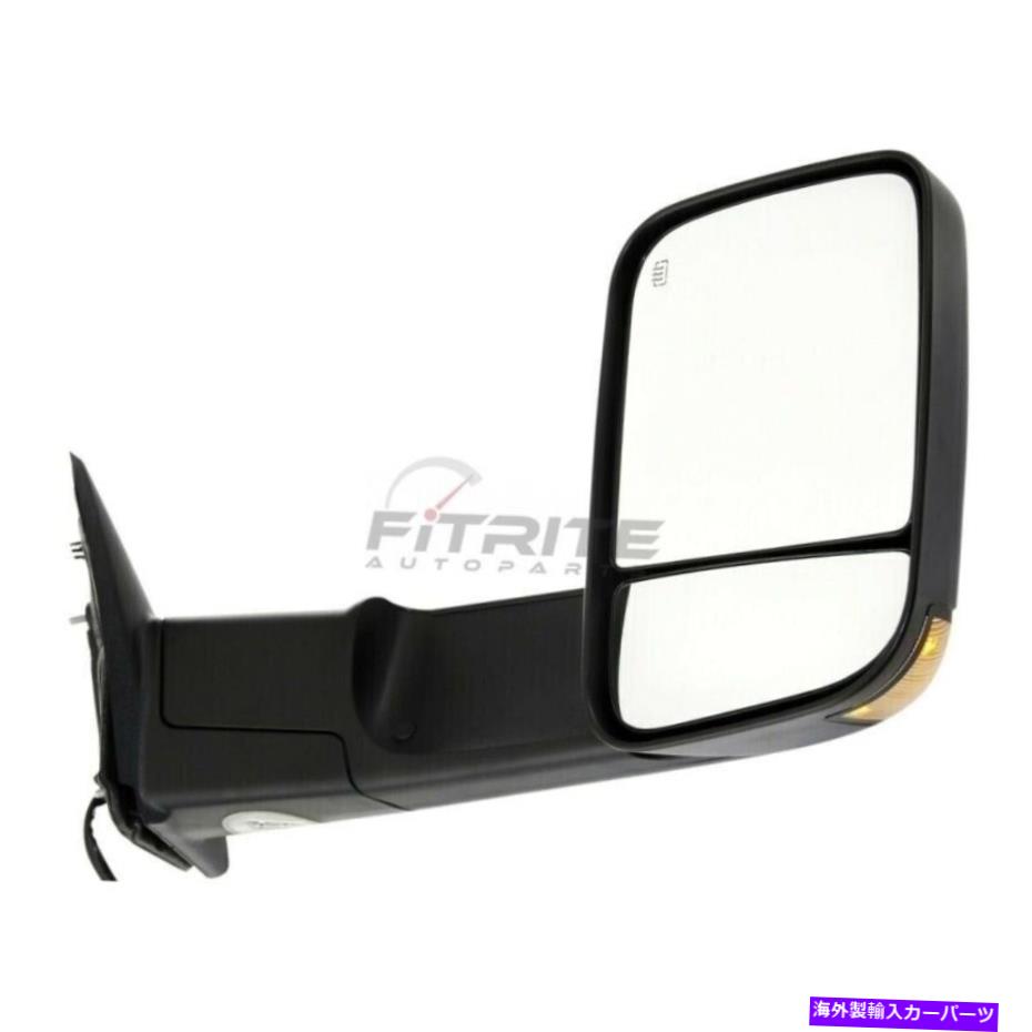 USミラー 2009-12ダッジRAM 2500 3500 RAM 1500の新しい右パワーミラーテクスチャブラック New Right Power Mirror Textured Black For 2009-12 Dodge Ram 2500 3500 Ram 1500