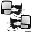 USミラー 09-16 F-SERIESトラックTOWミラーパワーヒートマニュアル望遠鏡信号ペアセット For 09-16 F-Series Truck Tow Mirror Power Heat Manual Telescopic Signal PAIR SET