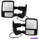 USミラー 09-16 F-SERIESトラックTOWミラーパワーヒートマニュアル望遠鏡信号ペアセット For 09-16 F-Series Truck Tow Mirror Power Heat Manual Telescopic Signal PAIR SET